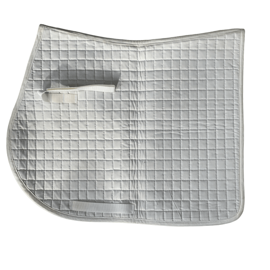 Dog N Pony Dressage Saddle Pad in White - Full