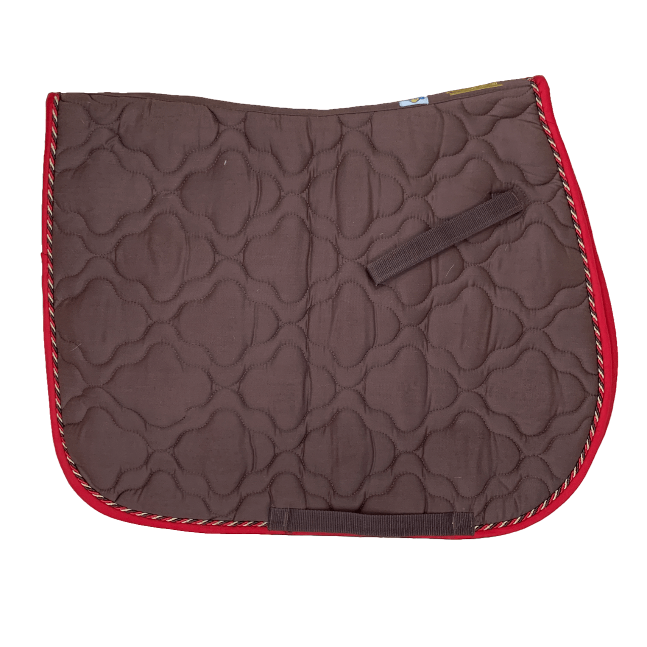 Roma 'Wick Easy' Quilted Dressage Saddle Pad in Brown - Full