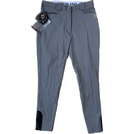 Kingsland 'Kelly' Breeches in Grey - Woman's EU 42 (US 30)