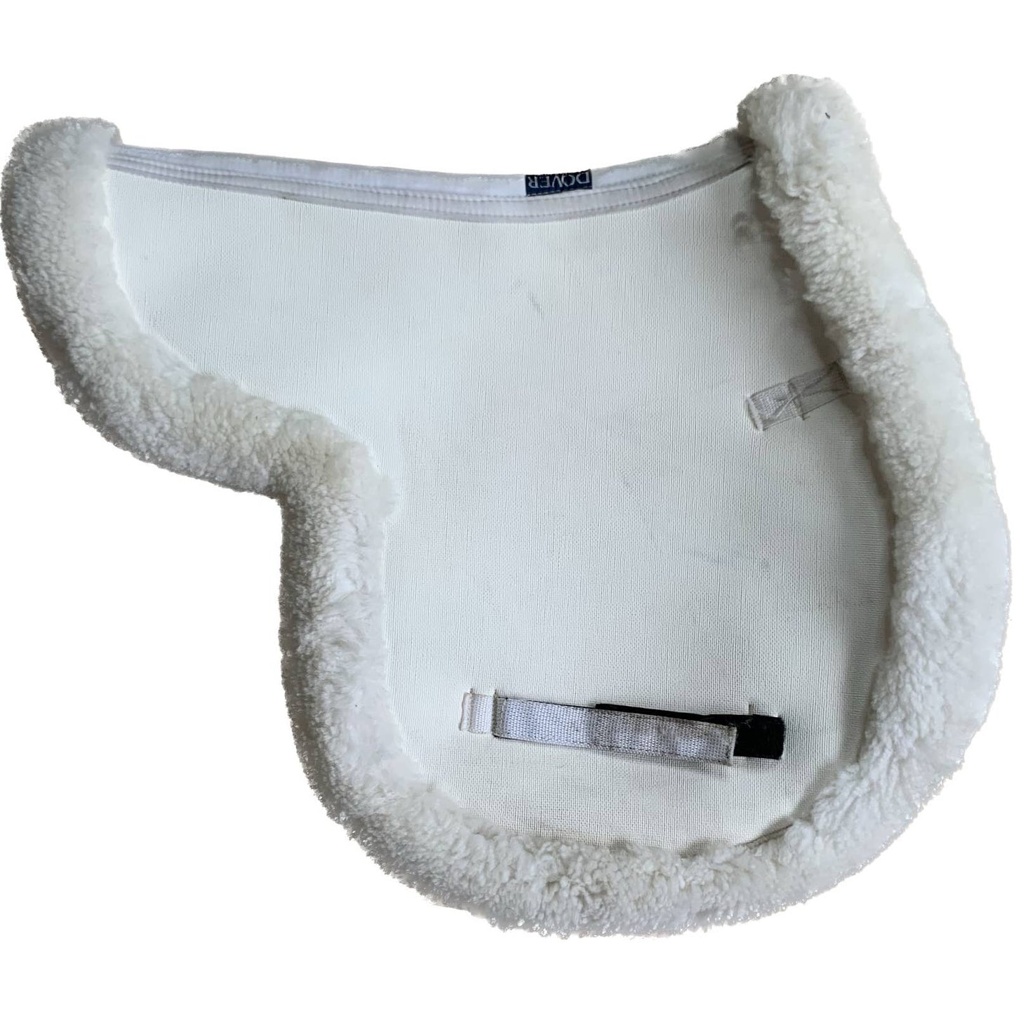ThinLine Sheepskin-Lined English Saddle Pad in White