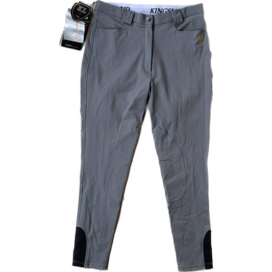 Kingsland 'Kelly' Breeches in Grey - Woman's EU 42 (US 30)