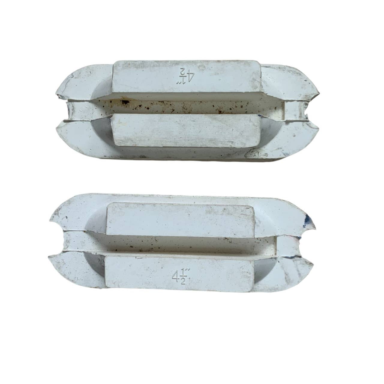 Side to Side / Offset Wedge Iron Pads in Off-White - 4 1/2"