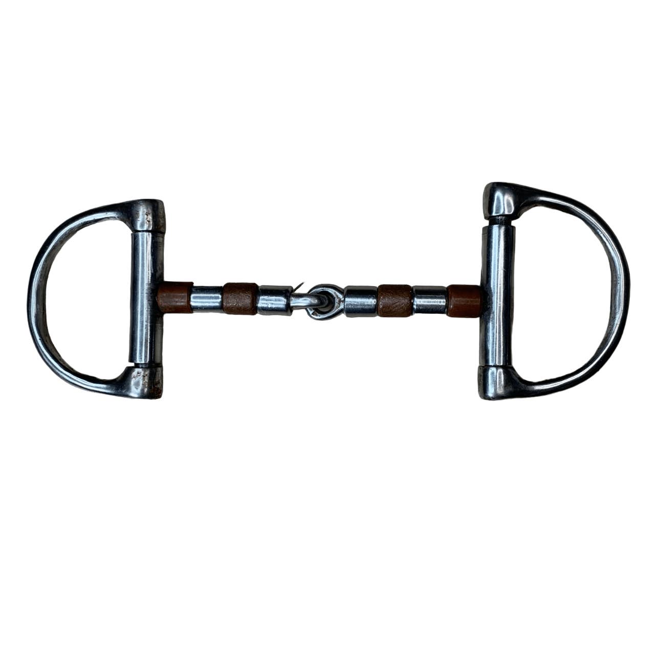 Copper Roller Mouth Dee Ring Snaffle in Stainless Steel - 5"