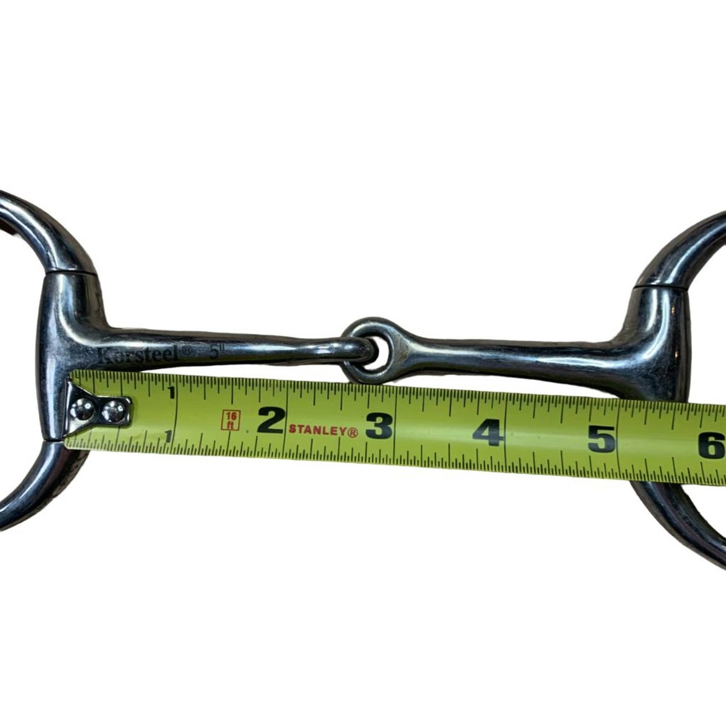 Korsteel Cheltenham Gag Eggbutt Snaffle in Stainless Steel - 5"