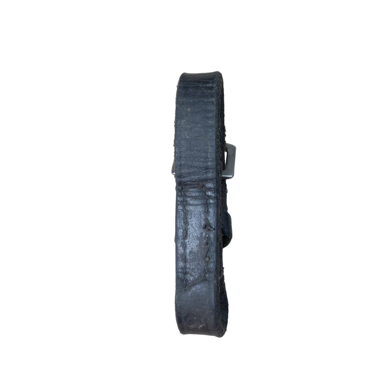 Leather Flash Noseband Buckle Attachment in Black