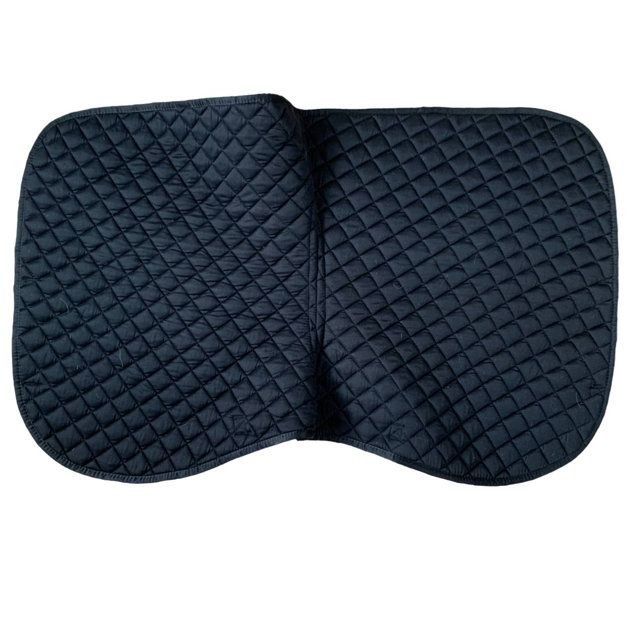 Roma Quilted Dressage Saddle Pad in Black - Full