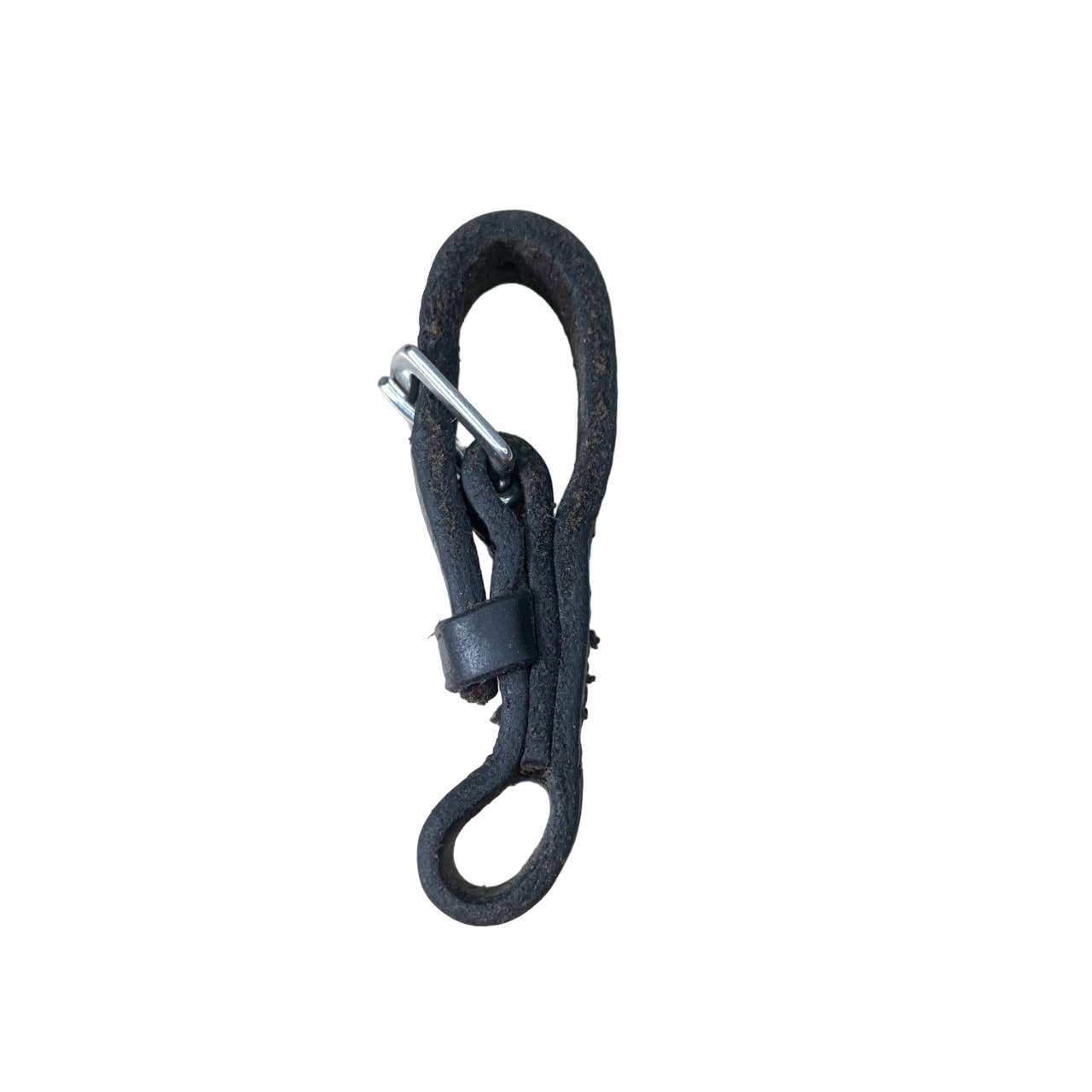 Leather Flash Noseband Buckle Attachment in Black
