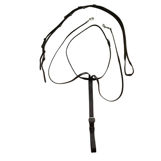 Camelot German Martingale + Reins in Brown - Horse