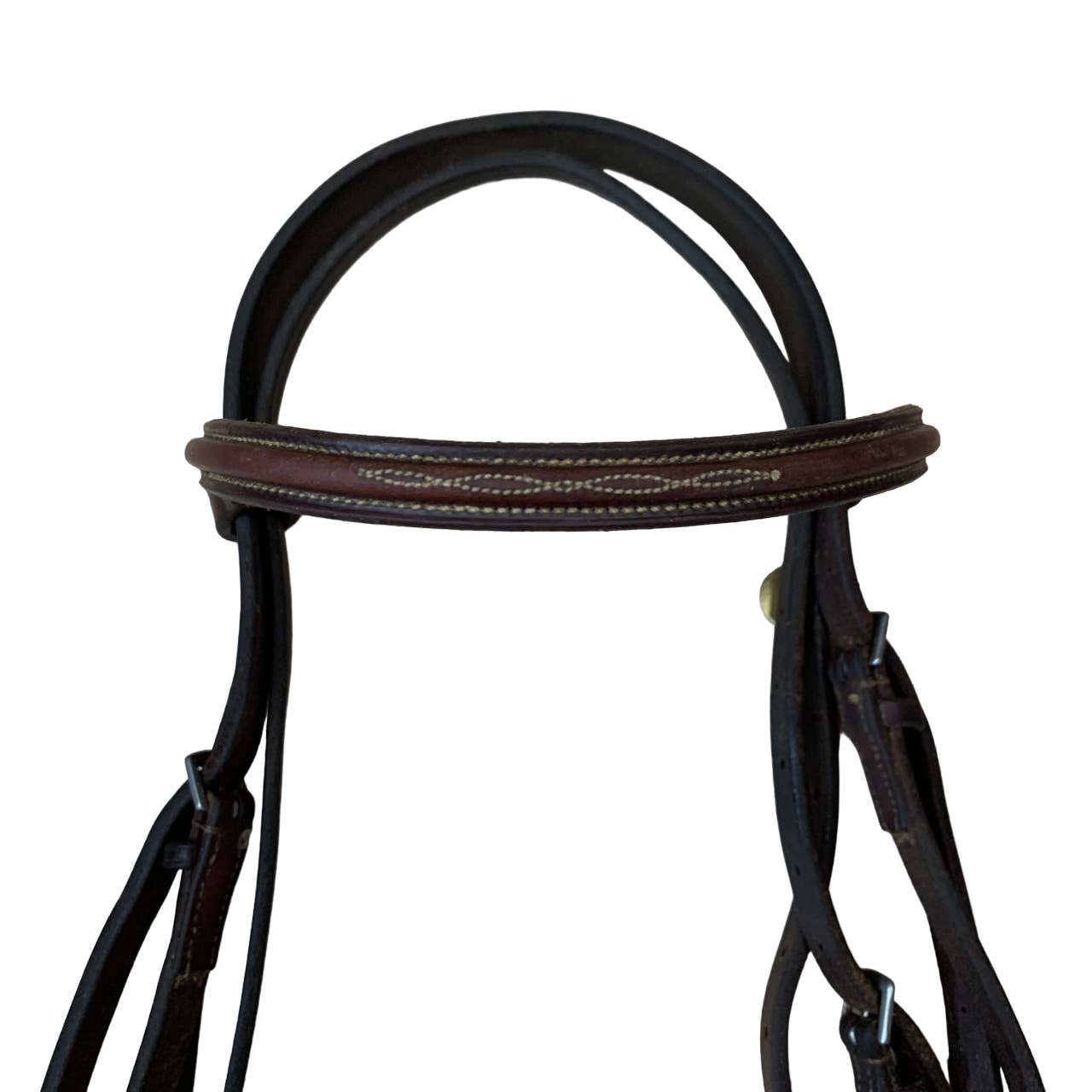 Edgewood Raised Fancy Hunter Bridle in Brown - Full