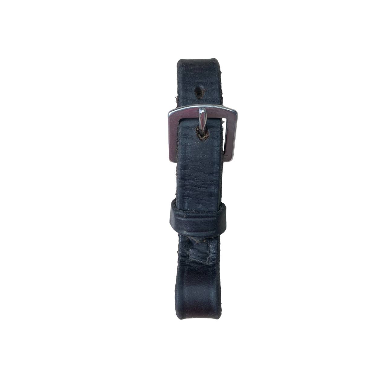 Leather Flash Noseband Buckle Attachment in Black